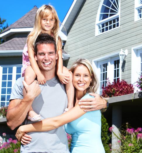 family needing mortgage protection
